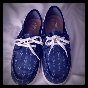Tom's Culver Navy Lobster Boat Shoes